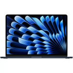 Laptop Apple 13.6'' MacBook Air 13 with Liquid Retina, Apple M3 chip (8-core CPU), 16GB, 512GB SSD, Apple M3 10-core GPU, macOS, Midnight, INT keyboard, 2024, Apple