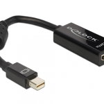 Adaptor mini Displayport la HDMI pasiv T-M negru, Delock 65099, Delock