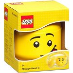 Cutie depozitare LEGO STORAGE Minifigurina Silly 40311726, marime S, galben