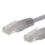 Cablu de retea UTP CAT5e RJ45 (8P8C) tata - RJ45 (8P8C) tata 10.0 m gri