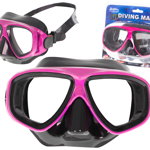 Ochelari de tip Masca pentru inot si scufundari pentru copii si adolescenti, dimensiune reglabila, culoare Roz, AVEX