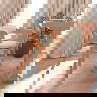 Set scaun de bucatarie vidaXL, crem, piele ecologica si lemn curbat, 49 X 51 X 70 cm, 5.44 kg