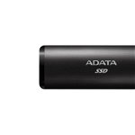 SSD extern ADATA SE760 metal, 256GB Type-C, up to 1000MB/s, multiplatform, cable Type-C-C, cable Type-C-A, Negru
