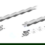 PROFIL ALUMINIU PENTRU BANDA LED 2M 23.5MM X 10MM ALB, V-TAC