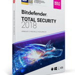 Bitdefender Total Security 2018 1An 3PC Licenta Noua Box DB11911003