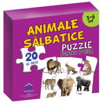 Puzzle pentru podea - Animale salbatice - 3-6 Ani, www.edituradph.ro