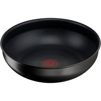 Tigaie Wok Tefal Ingenio Unlimited L7637732, 26 cm, inductie, invelis antiaderent din titan, indicator Thermo-Signal (Negru), Tefal