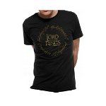 Tricou Lord of the Rings Golden Metallic Logo, Lord of the Rings