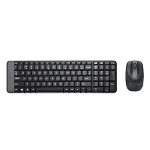 KIT Tastatura + Mouse Logitech MK220, Black, Wireless, LOGITECH