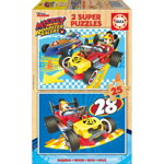 Puzzle Educa - Mickey and the Roadster Racers, 2x25 piese (17234), Educa