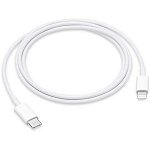 Cablu date APPLE MM0A3ZM/A, Lightning - USB-C, 1m, alb