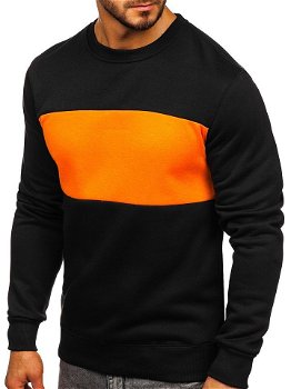 Bluză bărbați negru-portocaliu Bolf 2010, BOLF
