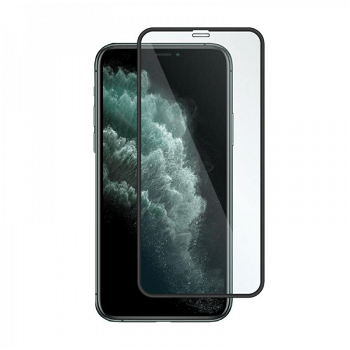 Folie protectie pentru iPhone 11 din sticla securizata 3D negru, HIMO