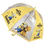 Umbrela transparenta copii - Minions Powered by Bananas 2400000137