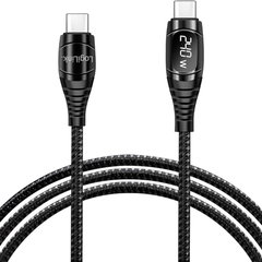 Cablu alimentare si date LOGILINK CU0185, USB Type-C (T) la USB Type-C (T), 2m, PD 240W, OLED Display, conectori placati cu nichel, Negru, LogiLink Cablu alimentare si date LOGILINK CU0185, USB Type-C (T) la USB Type-C (T), 2m, PD 240W, OLED Display, conectori placati cu nichel, Negru, LogiLink