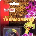 Termometru pentru terariu, Happet, 5 x 5 x 2 cm, Negru