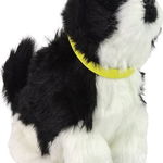 LeanToys Câine Interactiv Câine Border Collie Plush Barks Waggles His Coada, LeanToys