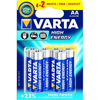 Set 6 Baterii AA High Energy