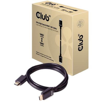 Cablu HDMI Ultra High Speed  4K120Hz, 8K60Hz Cable 48Gbps M/M 3 m/ 9.84ft, CLUB 3D