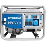 Generator Curent Electric Hyundai HY8001, Monofazic, 7,5 kW, 230V (Argintiu), Hyundai