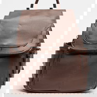 Rucsac de piele ecologica cu aspect texturat, Francesca Rossi