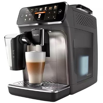 Espressor automat Philips Seria 5400 EP5444/90, sistem de lapte LatteGo, 12 bauturi, display digital TFT si pictograme color, filtru AquaClean, rasnita ceramica, optiune cafea macinata, functie MEMO 4 profiluri, Gri casmir, Philips