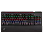 Tastatura Gaming, Cu Fir, Taste Mecanice, 104 Taste, Iluminata LED, 8 Efecte, Iluminare Reglabila, Negru, KRUGER&MATZ