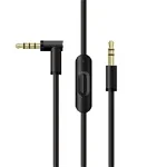 Cablu audio PadForce de 1.50m cu microfon RemoteTalk incorporat pentru casti Beats, Jack 3.5mm - Negru, PadForce