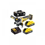 DeWALT - Polizor unghiular 125mm, 9000 rot/min, fara perii, acumulatori Powerstack 18V XR BL, 2x5.0Ah, TSTAK [DCG405H2T-QW]