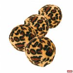 Trixie, jucărie minge leopard, pisici, cu clopoțel, plastic, multicolor, 3.5cm, 4 buc, TRIXIE
