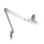 Lupa cu lampa tip led, Home NKL L05, marire x 3, fixare cu menghina, culoare alba