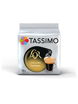 Capsule cafea, L'OR Tassimo Café Long Classic, intensitate 6, 16 bauturi x 120 ml, 16 capsule, Tassimo
