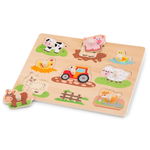 Puzzle Lemn Animale de la Ferma