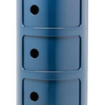 Comoda modulara Kartell Componibili 3 design Anna Castelli Ferrieri albastru, Kartell