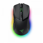 Mouse gaming wireless Razer Cobra PRO, 30000 dpi, 10 butoane de control personalizabile, iluminare RGB, Negru