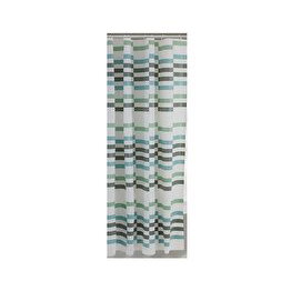 Perdea de dus cu 12 inele plastic incluse, Syamag, 200x180 cm, turcoaz