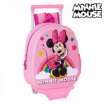 Ghiozdan 3D cu roti Minnie Mouse