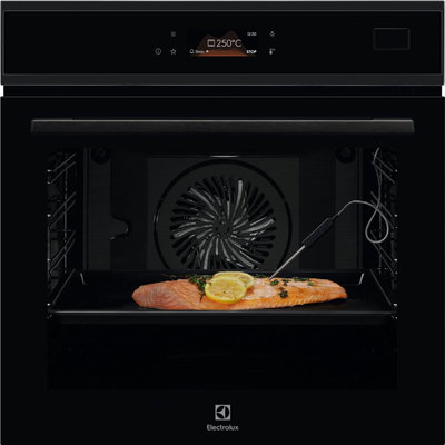 Electrolux Cuptor incorporabil Electrolux EOB8S39H, Electric, 70 l, Autocuratare abur, SteamBoost, Control touch, Grill, Timer electronic, Clasa A++, Negru, Electrolux