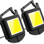 Set de 2 lanterne cu breloc Acdolf, USB, 4 moduri, 500 lumeni, ABS/metal, 7 x 4,3 cm, 