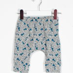 Pantaloni cu talie elastica si imprimeu pentru bebelusi 22ALN55014, FARA BRAND