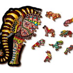 Puzzle 2D, din lemn, Elefant magic, 250 piese