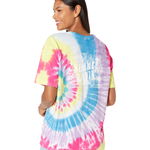 Imbracaminte Femei Ivory Ella Summer Lovin Oversized Short Sleeve Tee Chromatic Swirl, Ivory Ella