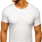 T-shirt fără imprimeu pentru bărbat alb Bolf 2006, BOLF