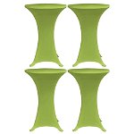 vidaXL Husă elastică pentru masă, 4 buc., verde, 80 cm, vidaXL