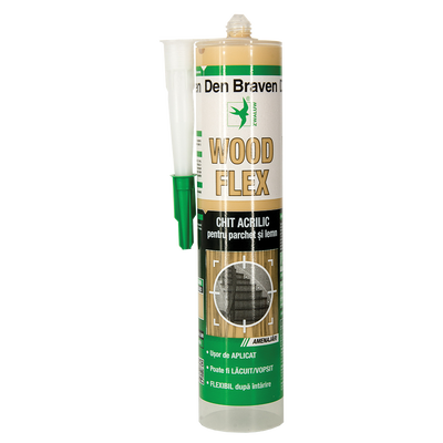 Chit Acrilic pentru Parchet Woodflex, Stejar, 280 ml, Den Braven, Den Braven
