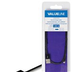 Cablu alimentare si sincronizare pentru iPad iPhone iPod Apple lightning - USB 2.0 A tata 1m negru VALUELINE, Valueline