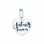 Charm argint personalizat Sisters Forever, Personally ME