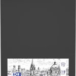 Caiet pentru schite A5, OXFORD Sketchbook, 96 file-100g/mp, coperta carton rigida - negru, Oxford