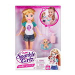 Set de joaca Papusa Babysitter, + 3 ani, Sparkle Girlz