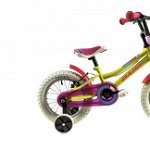Bicicleta Copii Dhs 1404 - 14 inch, Galben